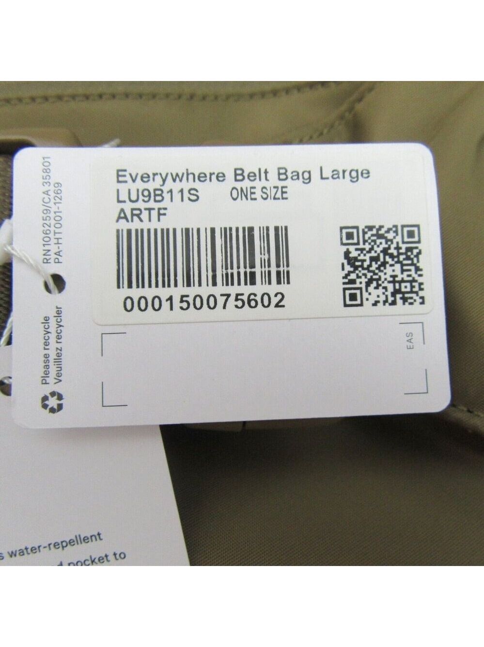 Lululemon Everywhere Belt Bag Large Artifact (2L) Travel Vacation NEW - Picture 13 of 15
